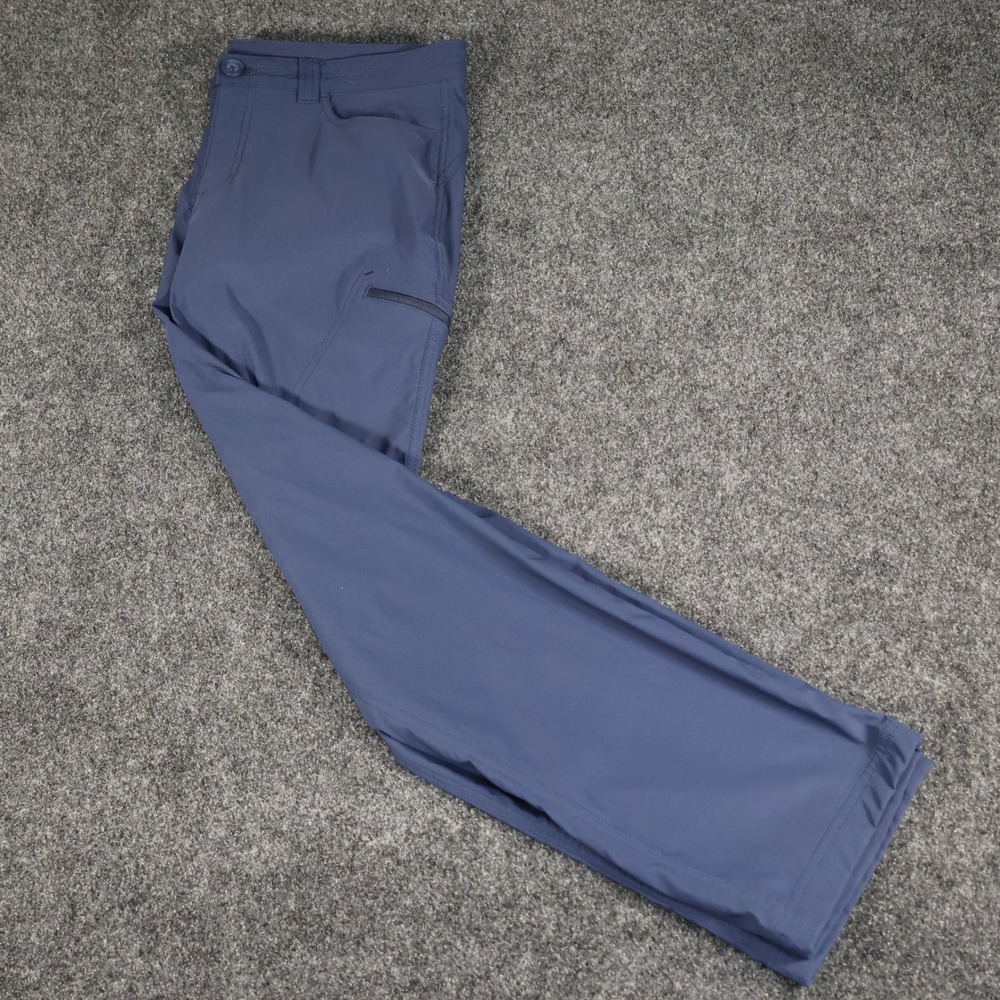 Eddie Bauer Women 12 Guide Pro Pants Navy Blue Hiking Outdoor Stretch Cargo